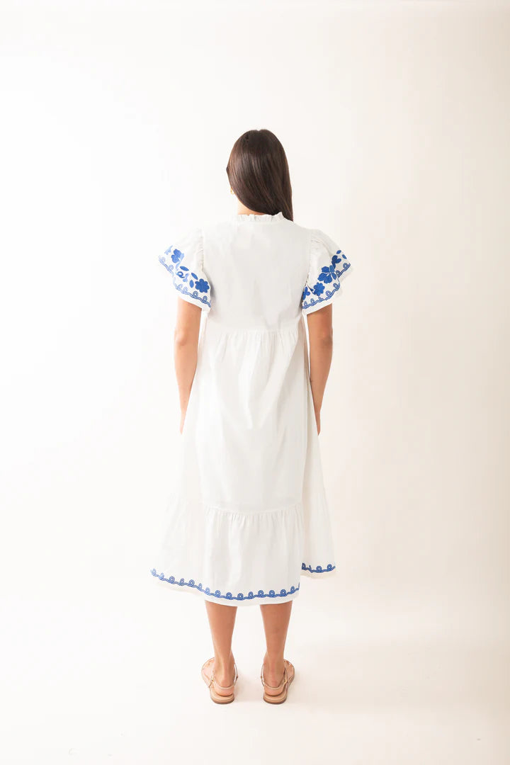 ASBEL EMBROIDERED DRESS