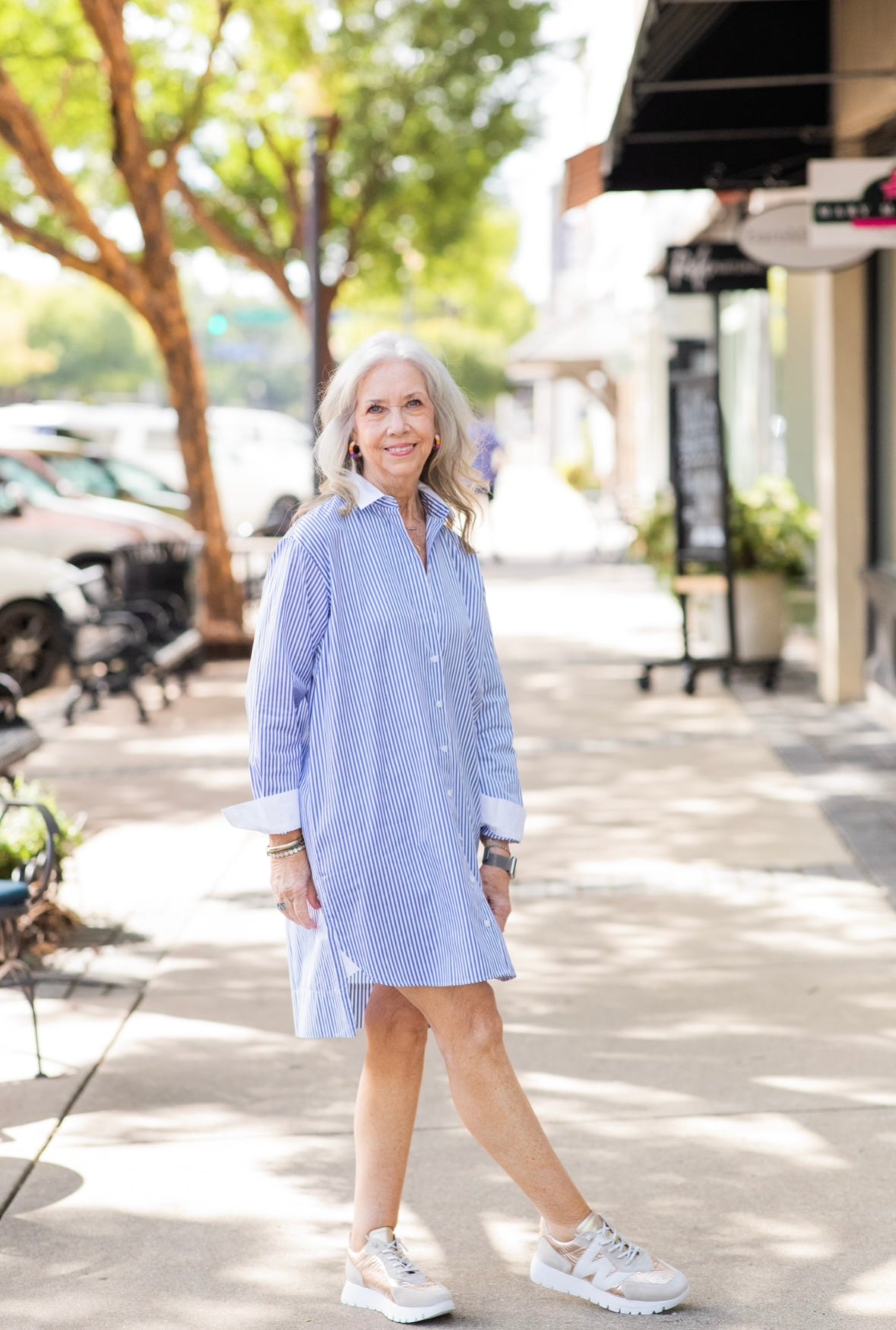 THE BEST POPLIN STRIPED SHIRT DRESS