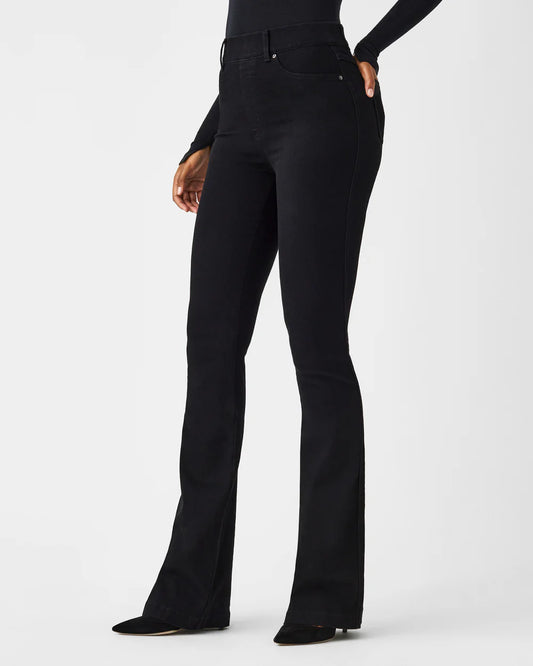 SPANX FLARE JEAN- CLEAN BLACK