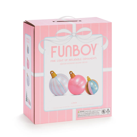 PINK INFLATABLE FUNBOY ORNAMENTS