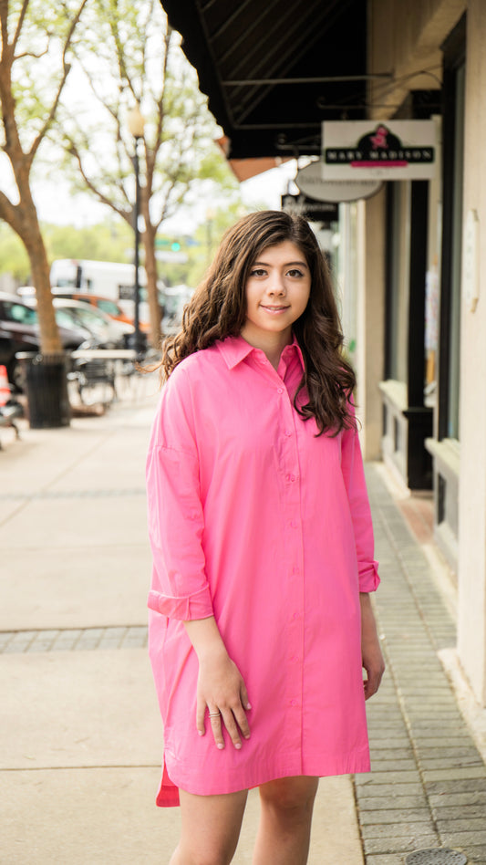 VIOLA DRESS IN FUSHIA