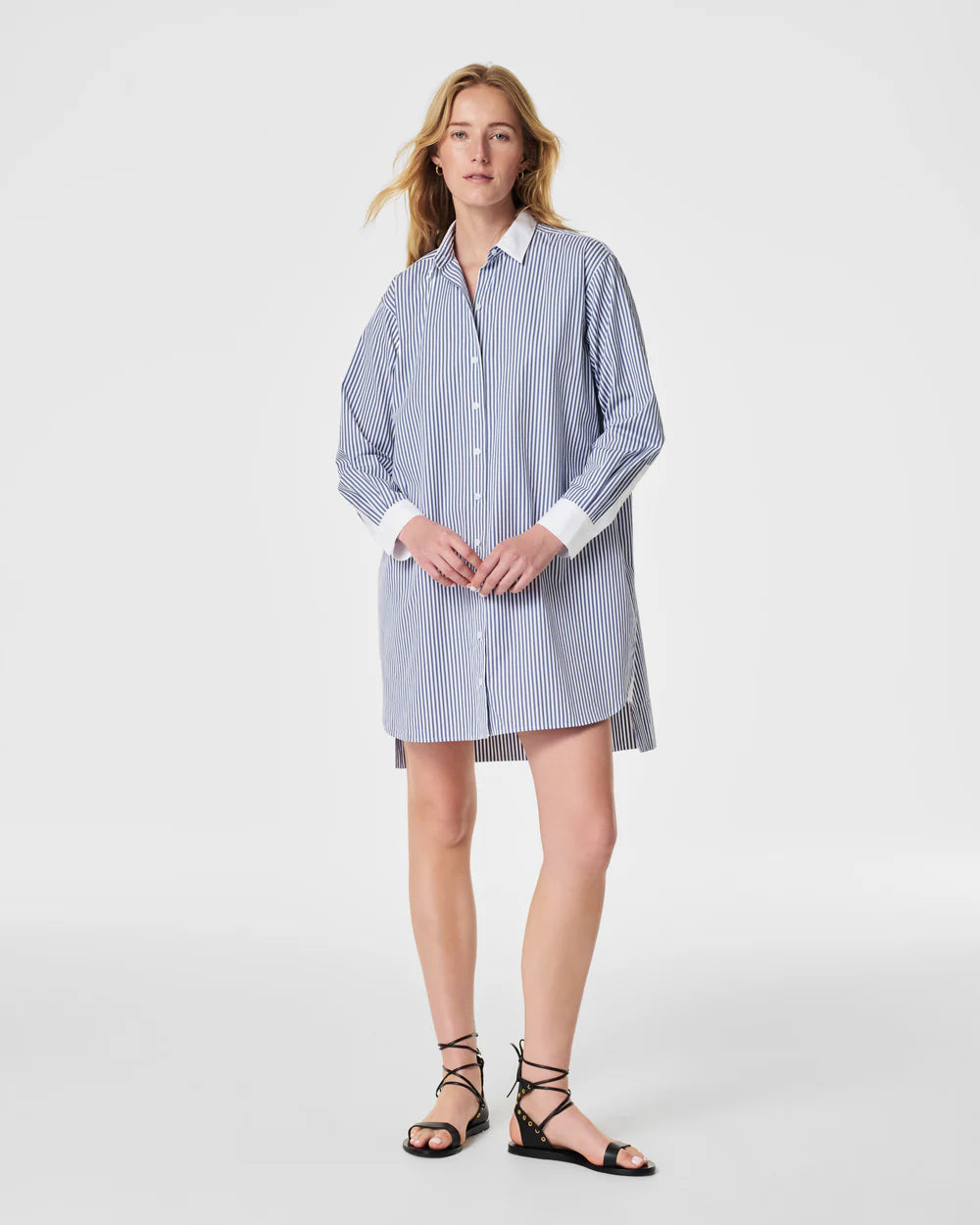 THE BEST POPLIN STRIPED SHIRT DRESS