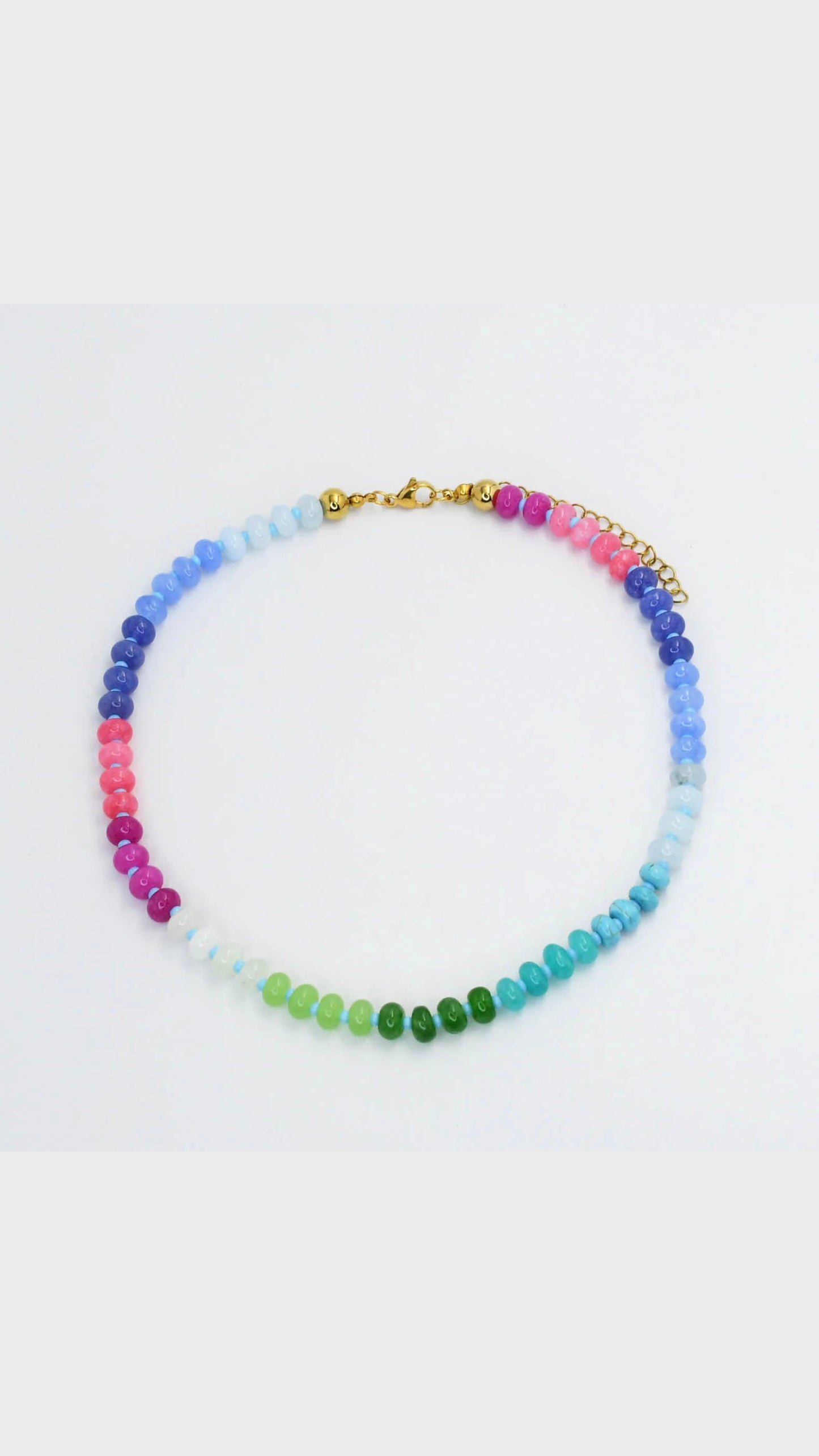 BEADED GEMSTONE NECKLACE