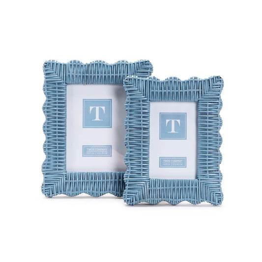 BLUE WICKER FRAMES