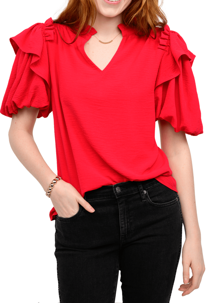 STYLER RUFFLE TOP