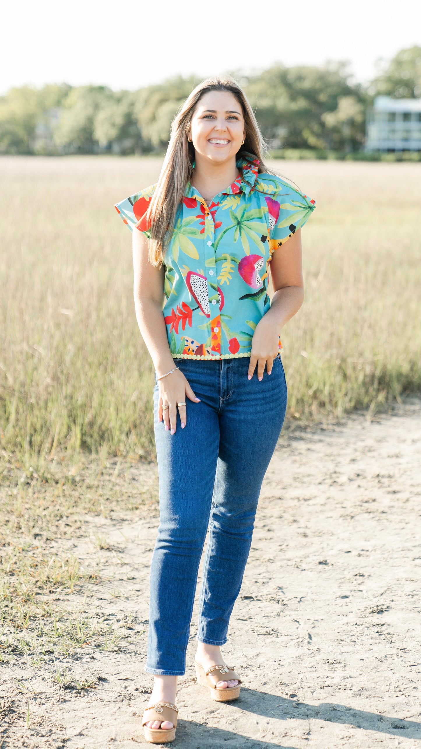 POOLSIDE ADELYN BLOUSE