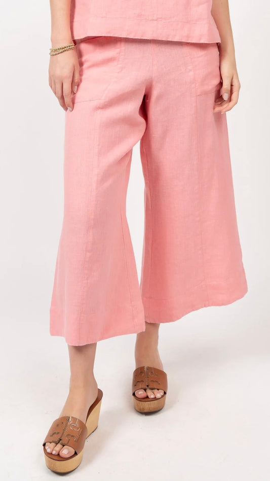 GERANIUM LINEN SLOUCH PANTS