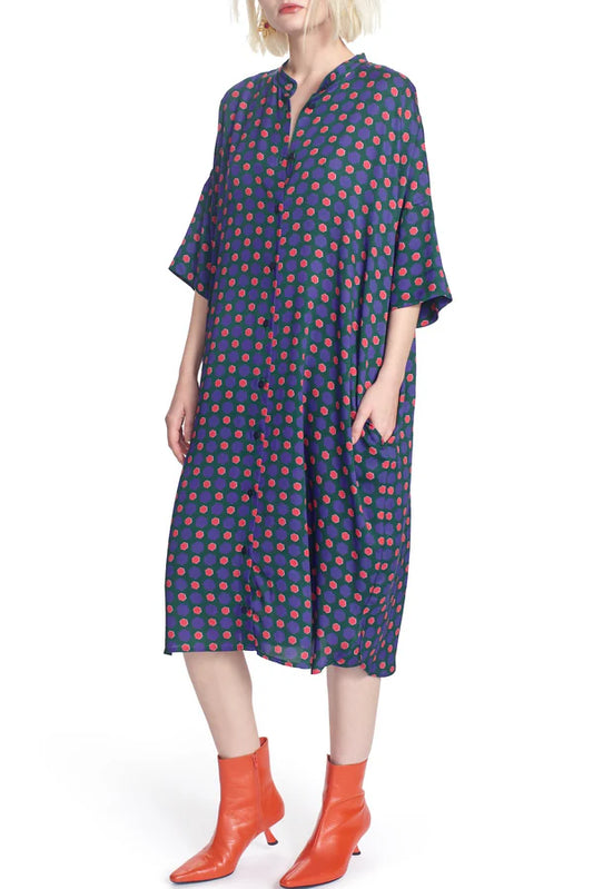 PEONY DRESS- HEX DOT