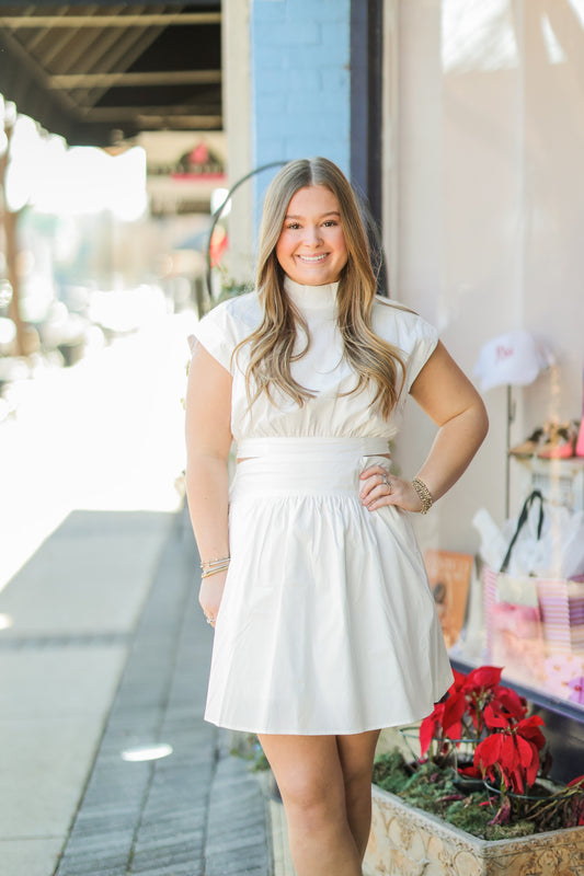 ELISE WHITE MINI DRESS