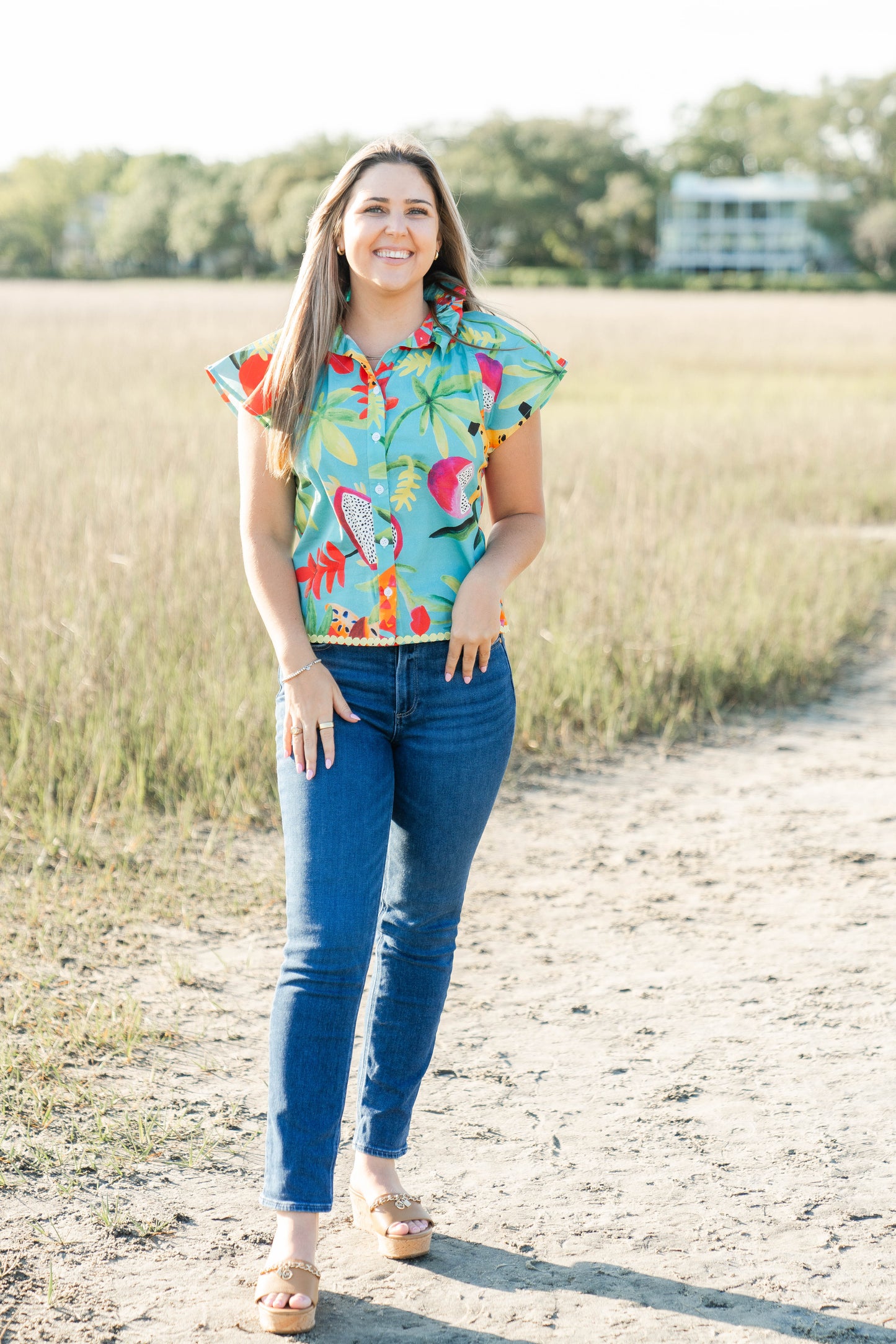 POOLSIDE ADELYN BLOUSE