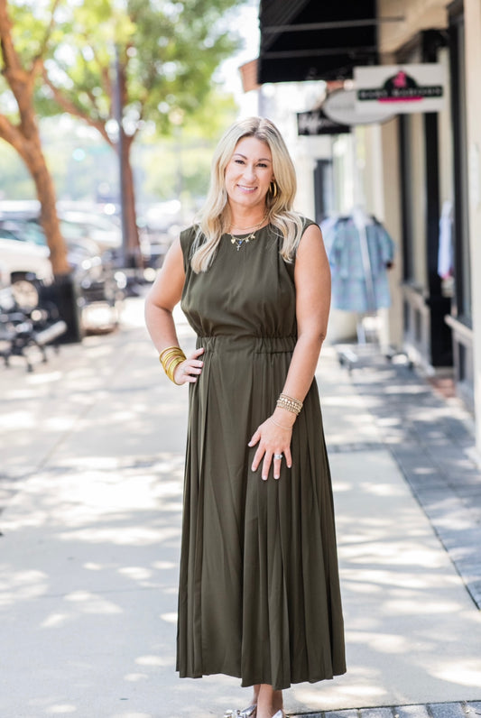 LODEN GREEN BRANTLEY DRESS