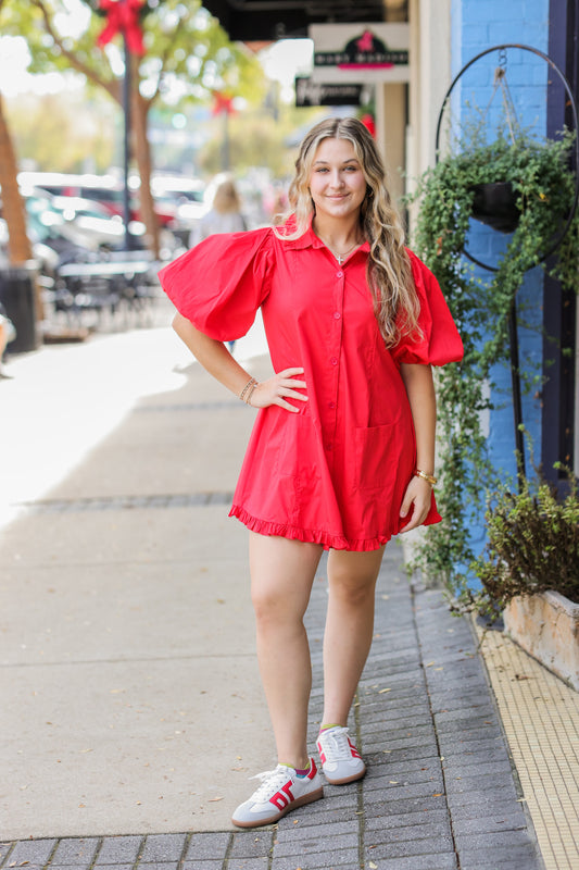 HOLLY BERRY RED DRESS