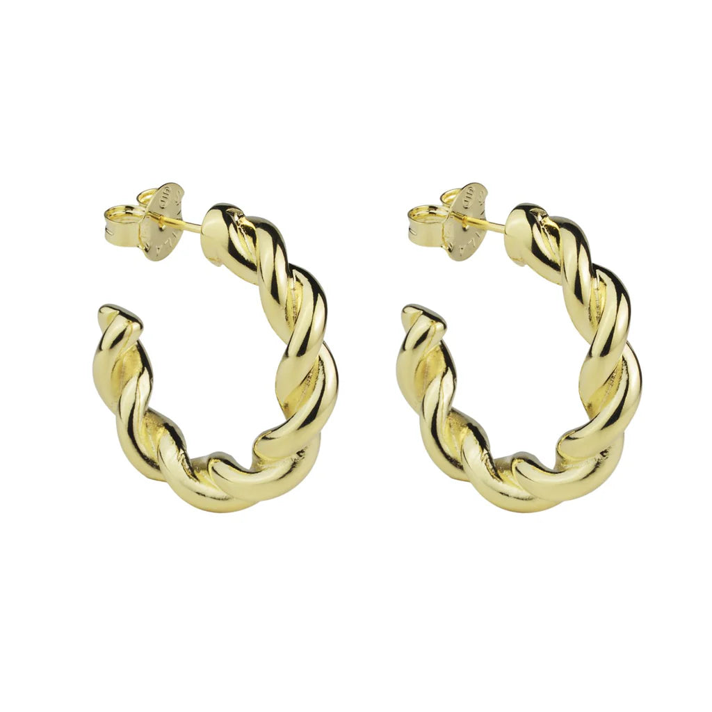 SMALL TWISTED HOOPS 1.25''