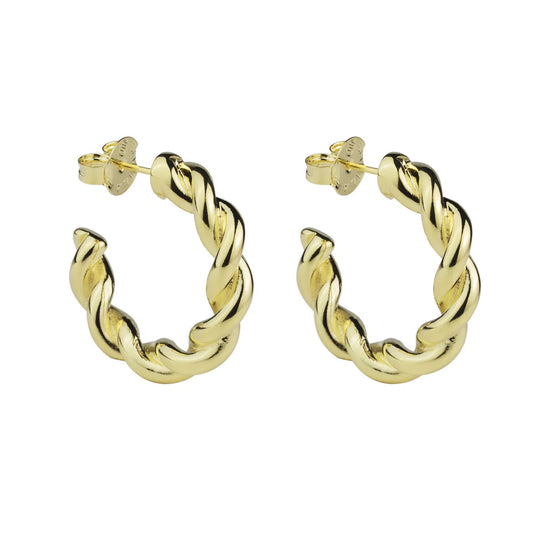 SMALL TWISTED HOOPS 1.25''