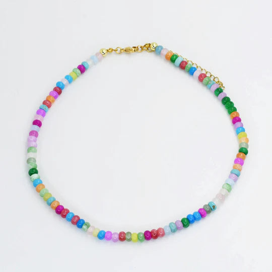 BEADED GEMSTONE NECKLACE