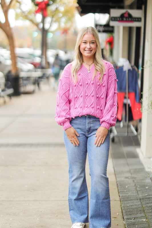 CHARLIE SUPER PINK SWEATER