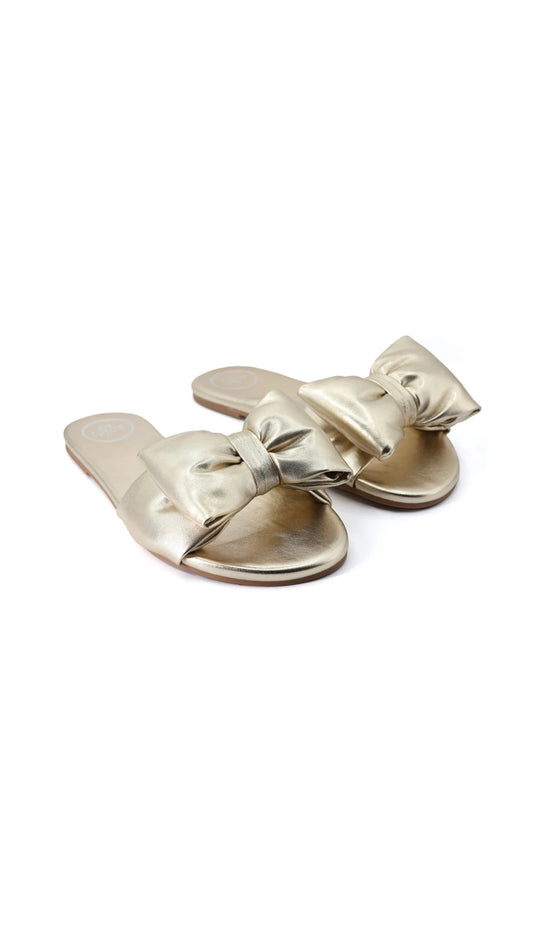 RAFIE METALLIC GOLD SANDAL