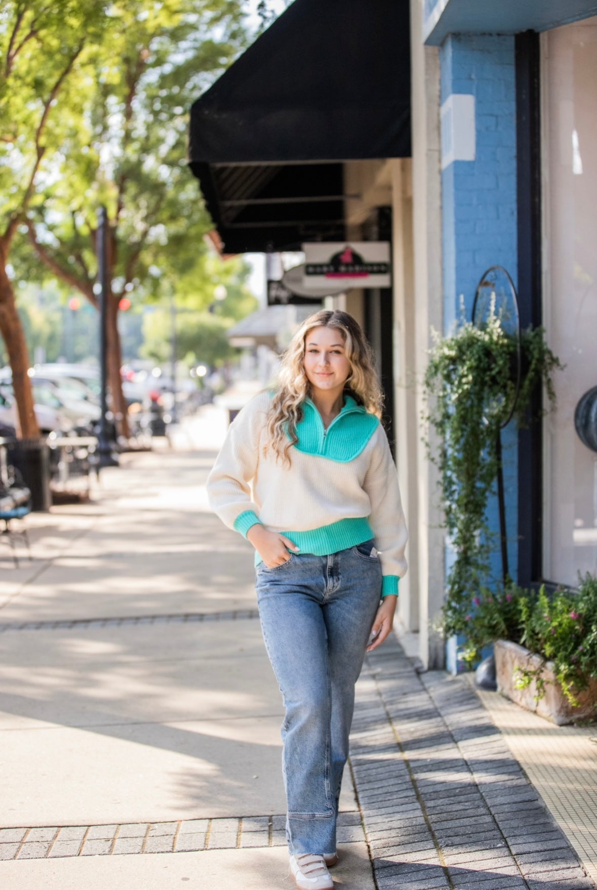 MIA TEAL JUMPER SWEATER