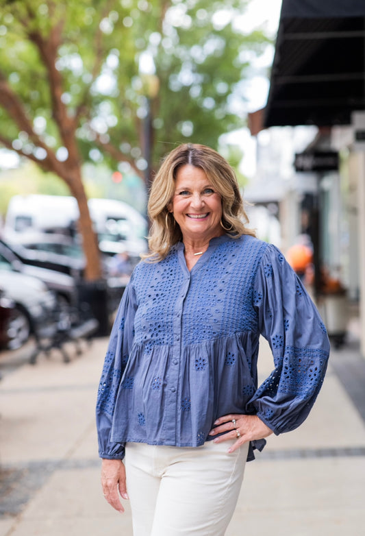 ASTER BLUE BLOUSE