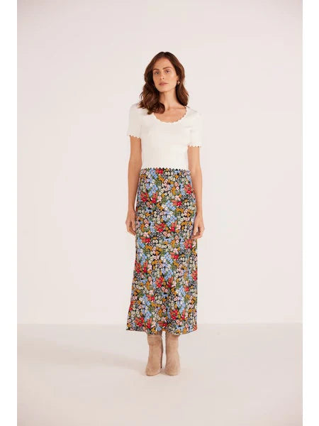 JOSIE BIAS MIDI SKIRT