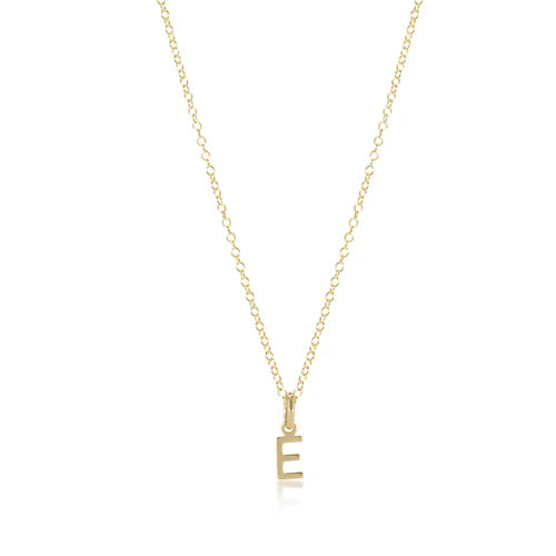 16" NECKLACE GOLD RESPECT CHARM