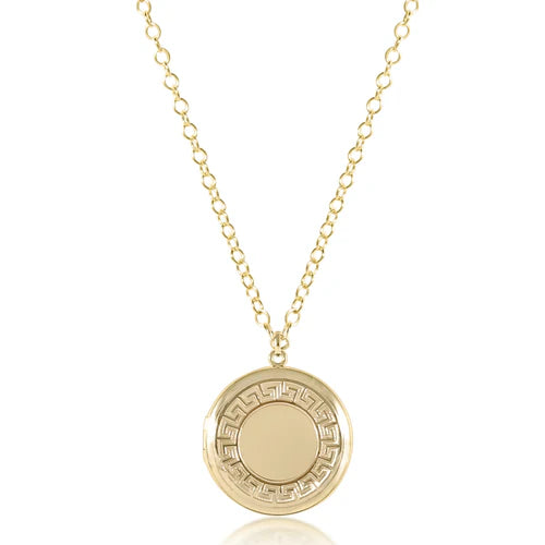 CHERISH GOLD LOCKET NECKLACE