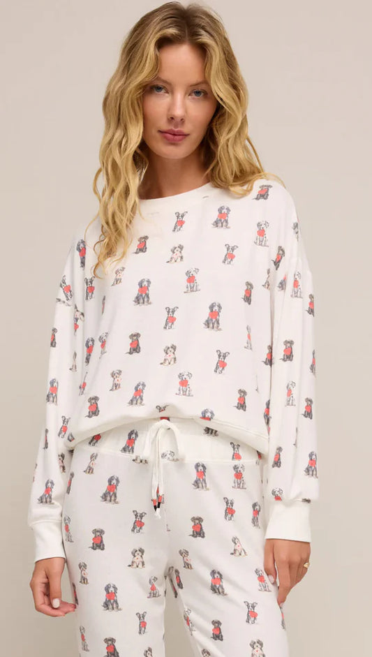 PUPPY LOVE TOP PJ TOP