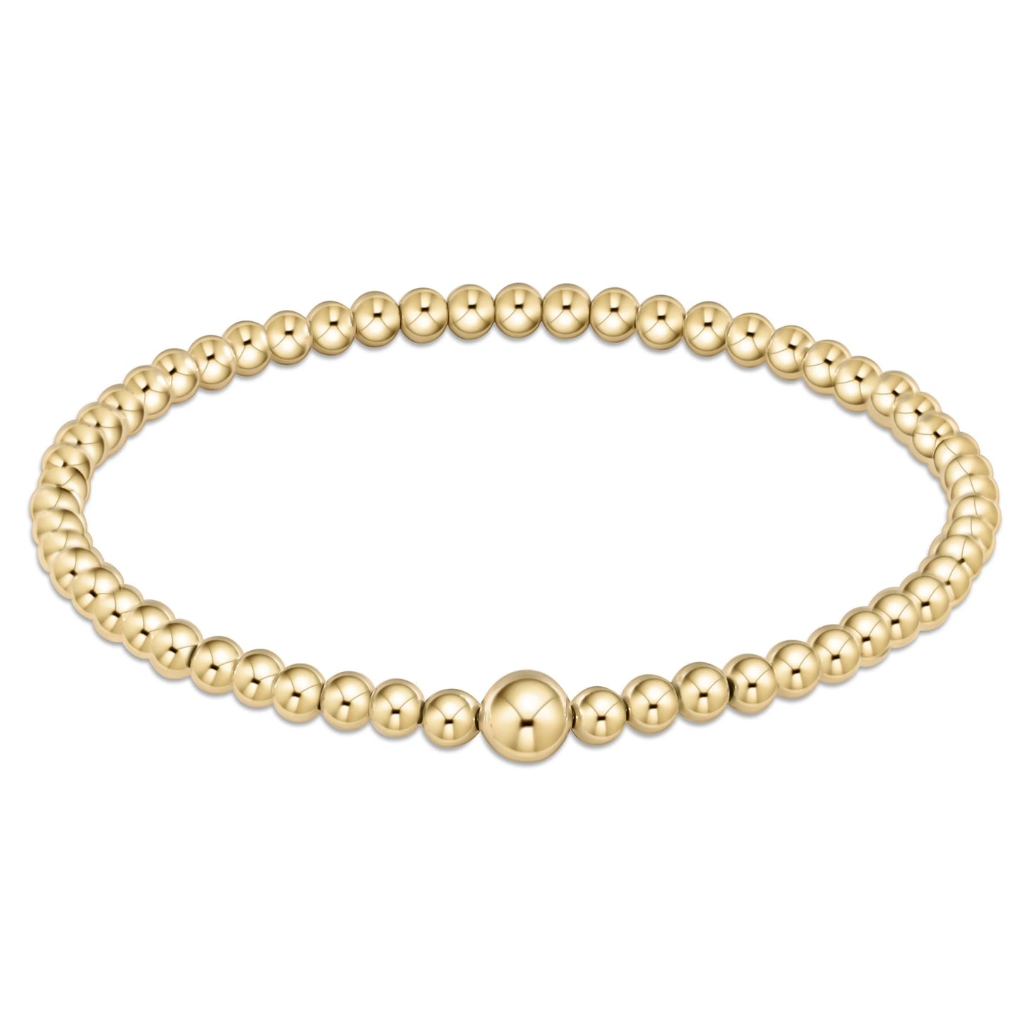 CLASSIC GOLD 4MM BEAD BANGLE