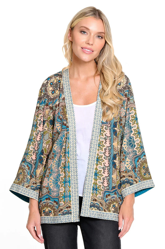 EARTHY HIGH LOW KIMONO