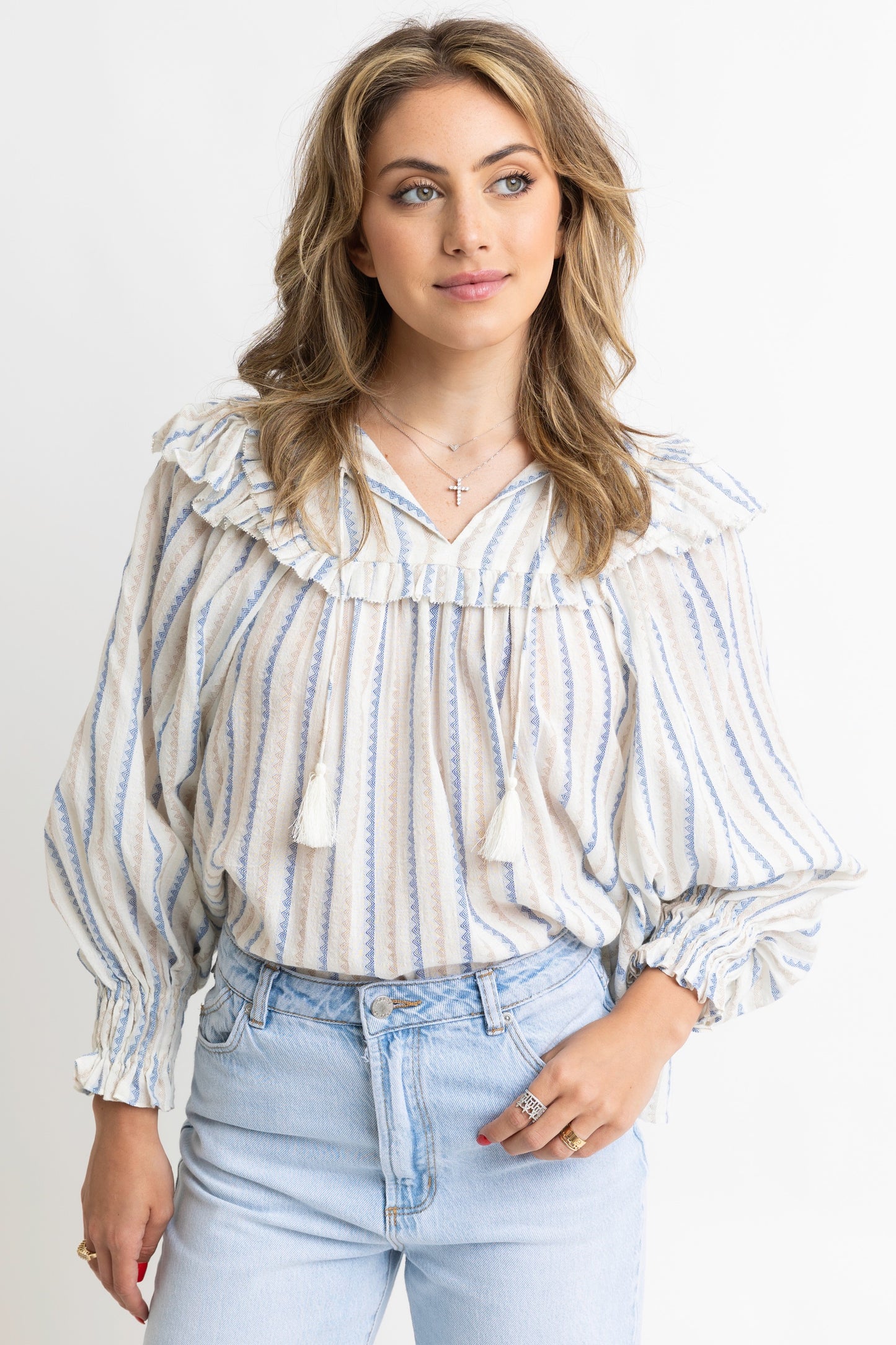 BETTY SUE RUFFLE TOP