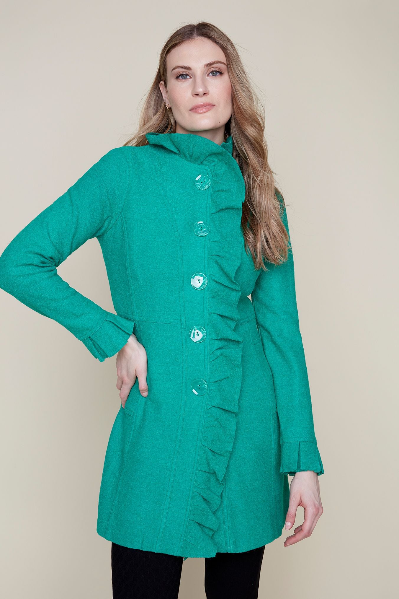 BOILED WOOL RENAUR COAT