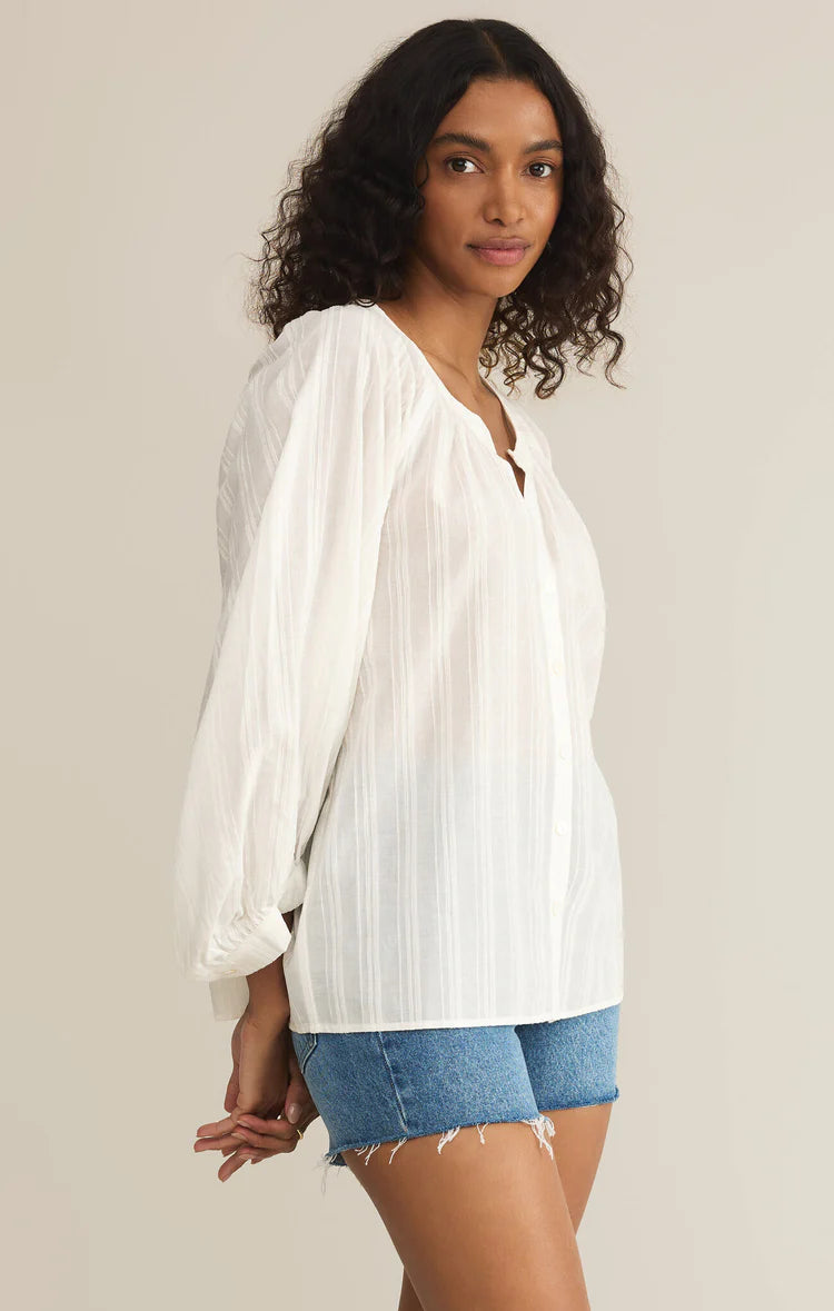 WREN WHITE BUTTON DOWN