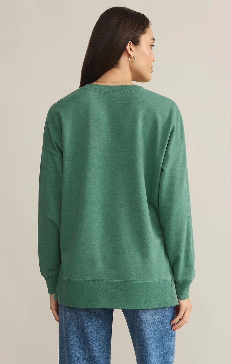 BOTANICAL GREEN MODERN VNECK WEEKENDER