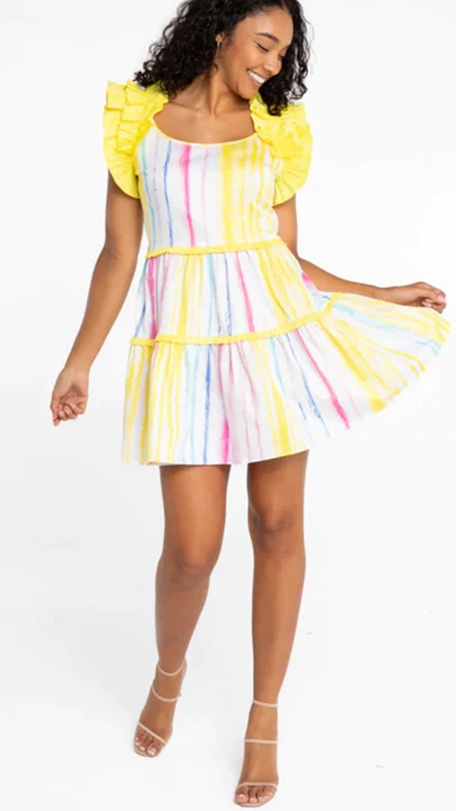 CARIBBEAN STRIPE AMORA DRESS by Alden Adair