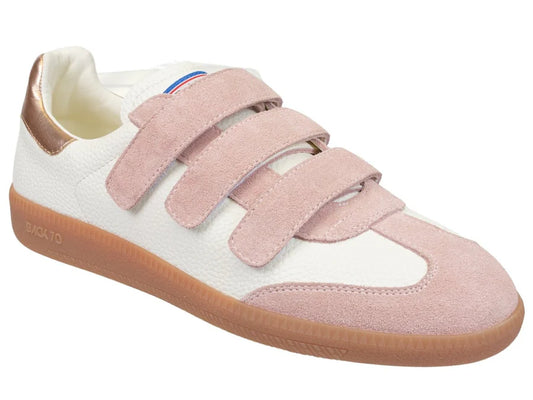 MIAS WHITE PINK VELCRO BACK 70