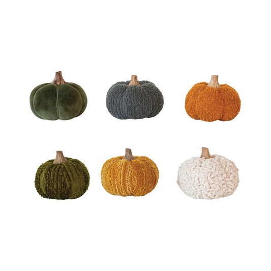 Cotton Blend Bouclé Velvet Pumpkin