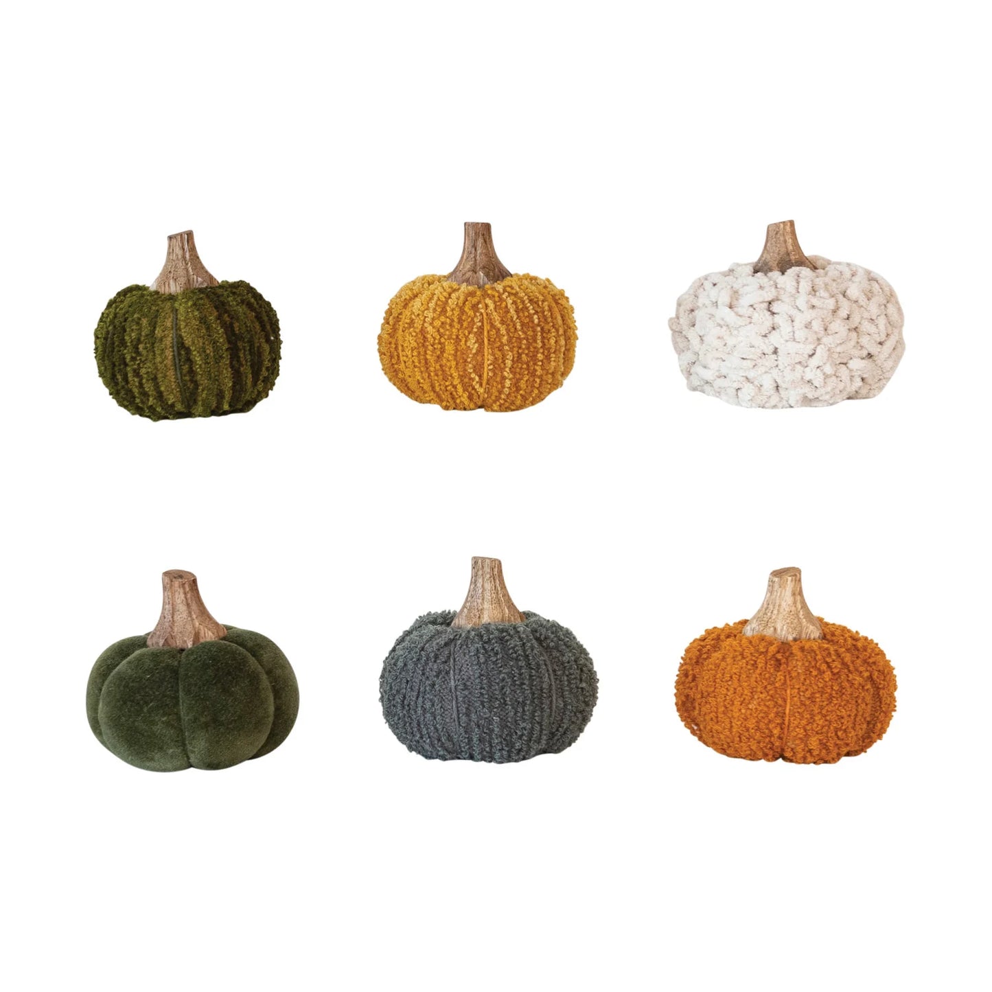 Cotton Blend Bouclé Velvet Pumpkin