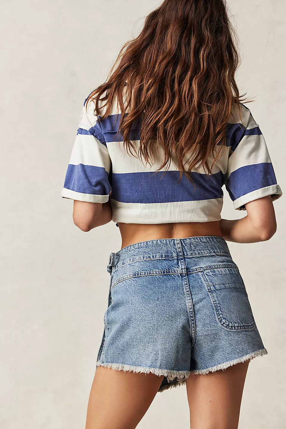 EMMY DENIM SKORT FREE PEOPLE