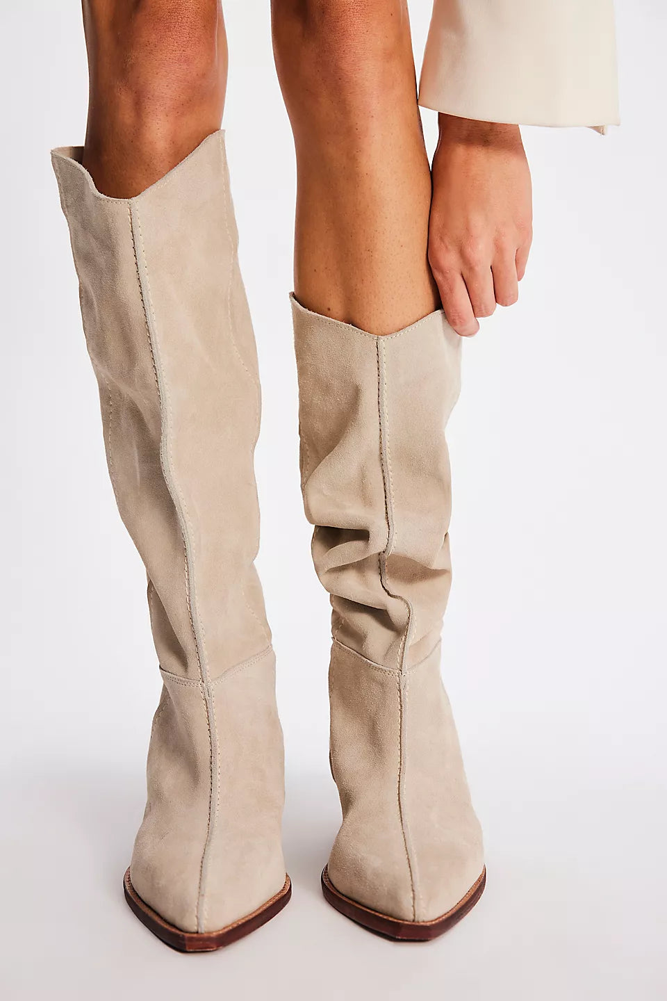 SWAY LOW SLOUCH BOOT IN PARCHMENT