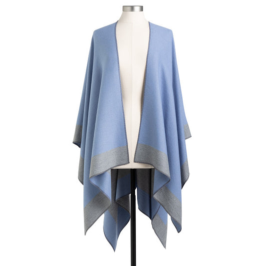 TWO TONE WRAP KIMONO