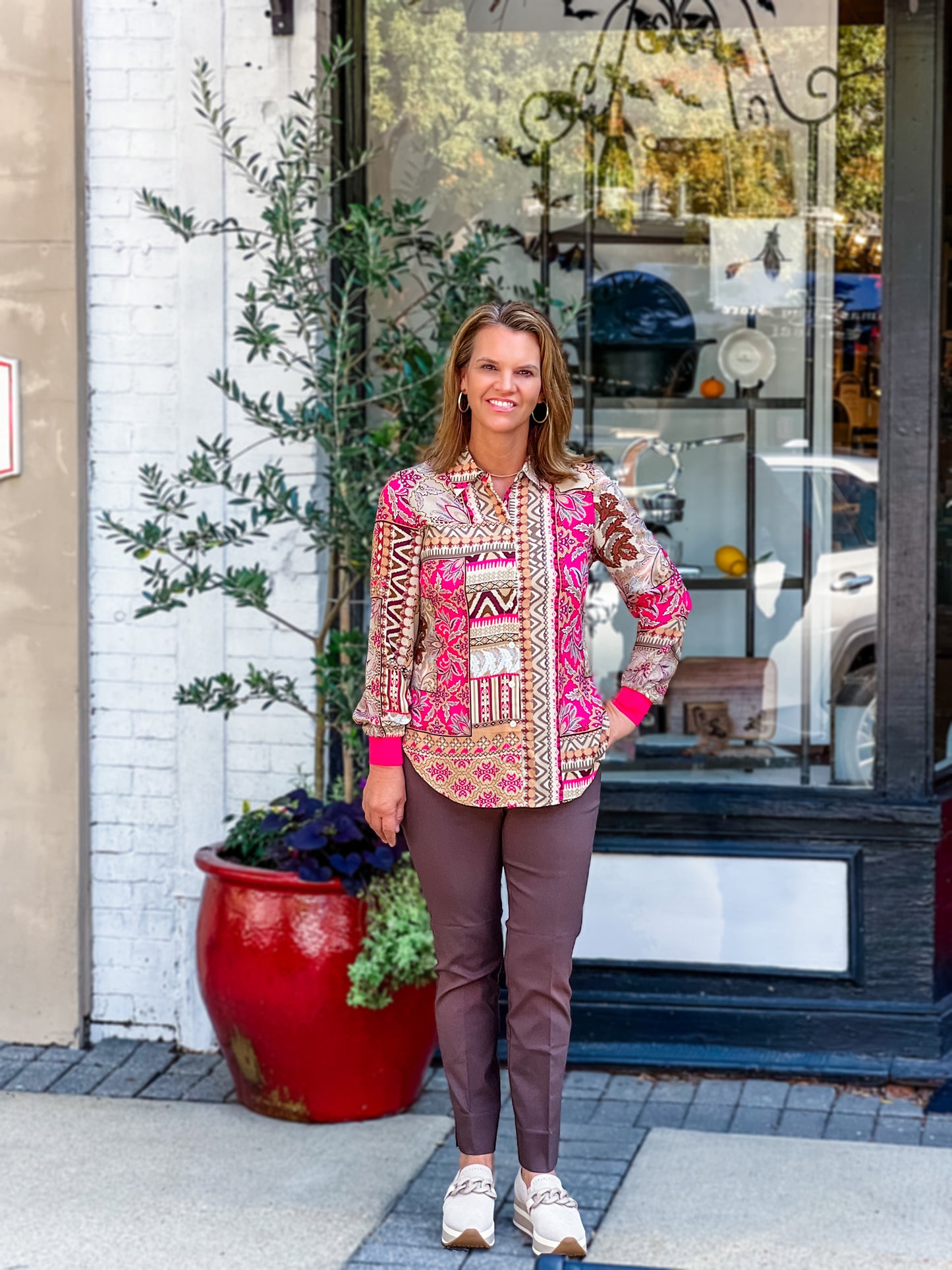 PEONY COMBO BLOUSE