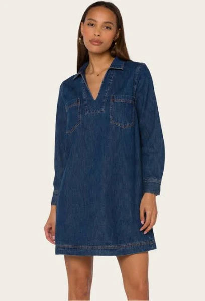 HUDS DENIM LACEY DRESS