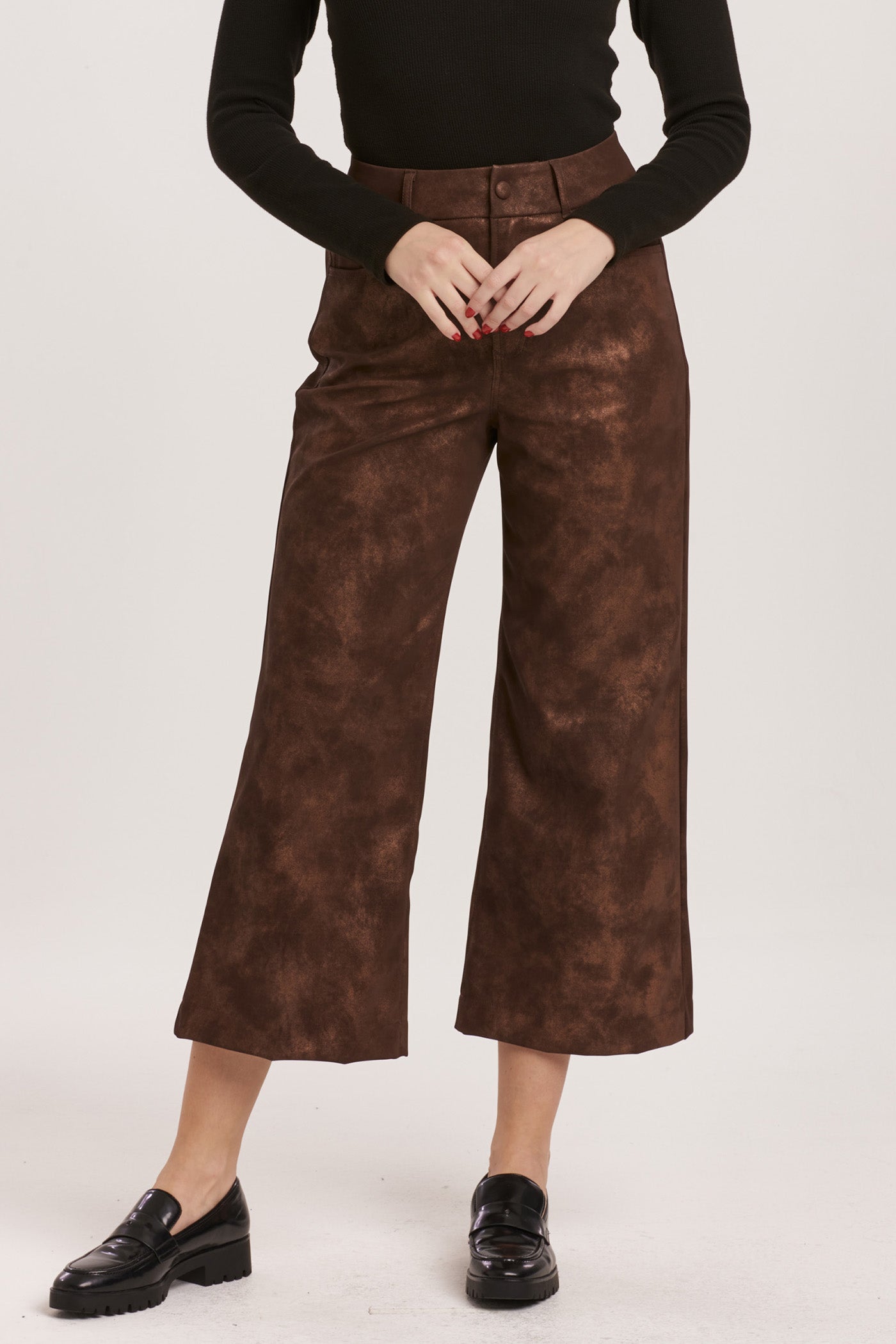 BROWN SHIMMER AUDREY PANT