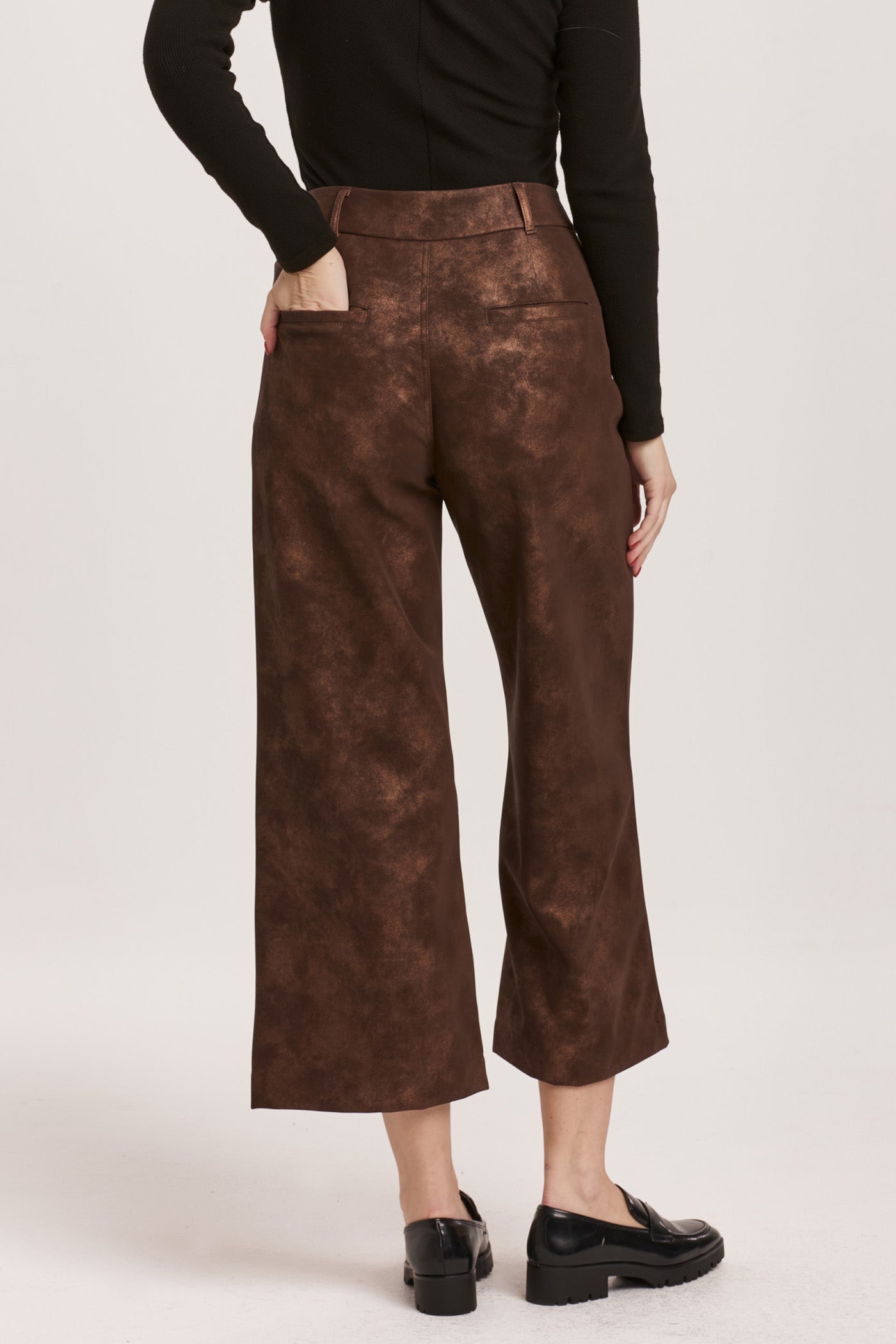 BROWN SHIMMER AUDREY PANT