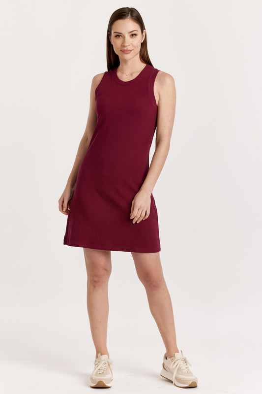 JUSTINE GARNET DRESS