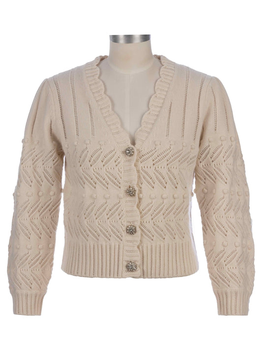 MIMI SCALLOP CARDIGAN