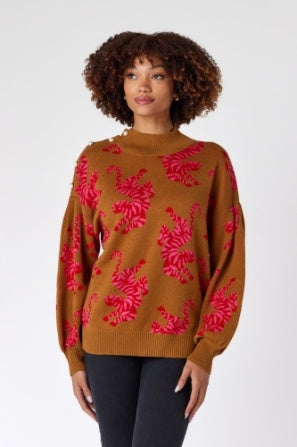 TIGER TANGO CAMEL SWEATER