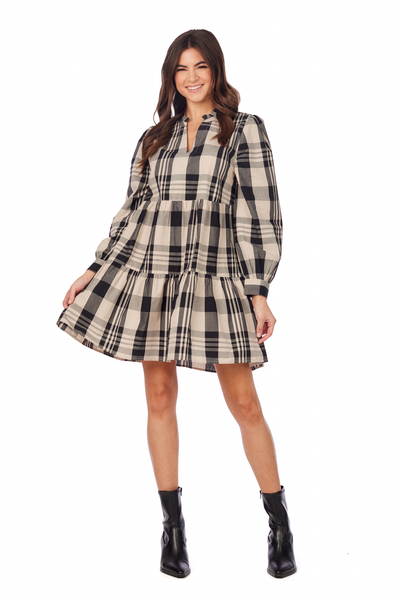 SHANNON PLAID DRESS