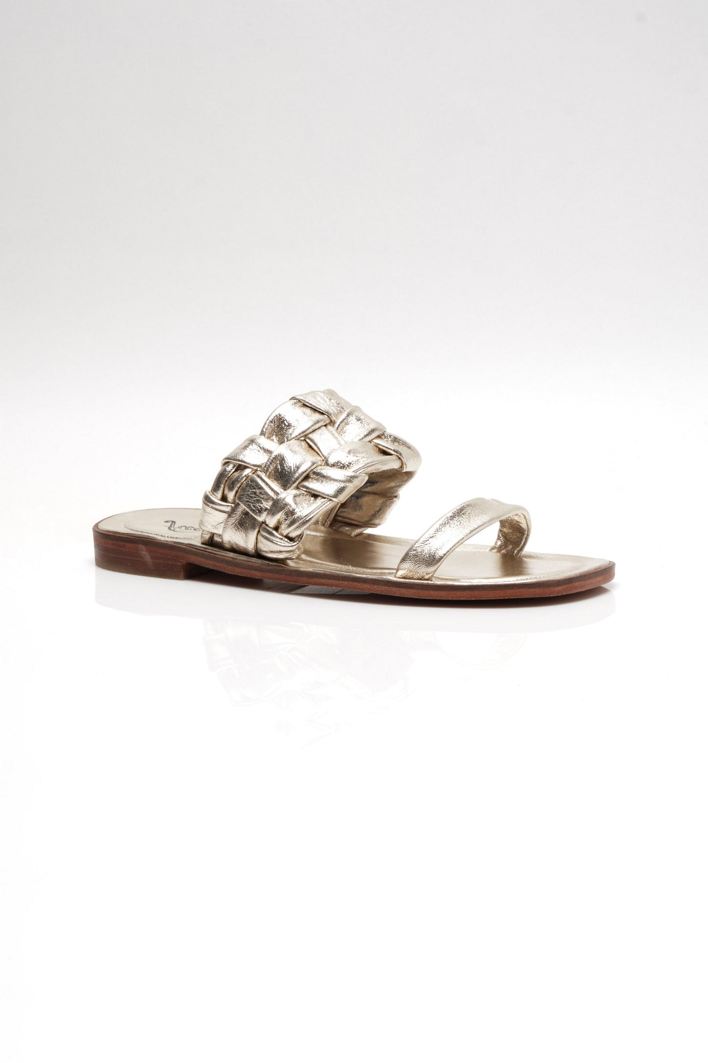 WOVEN RIVER SANDAL PLATINA GOLD