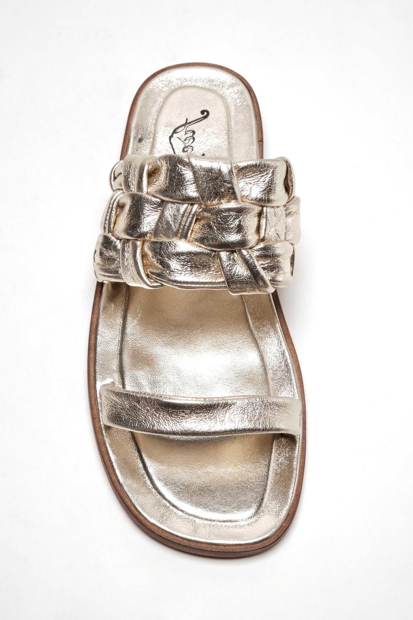 WOVEN RIVER SANDAL PLATINA GOLD